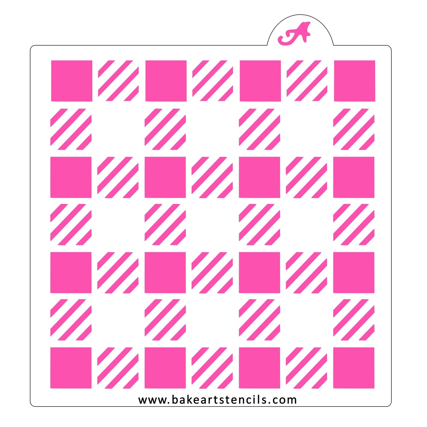 Large Buffalo Plaid Stencil