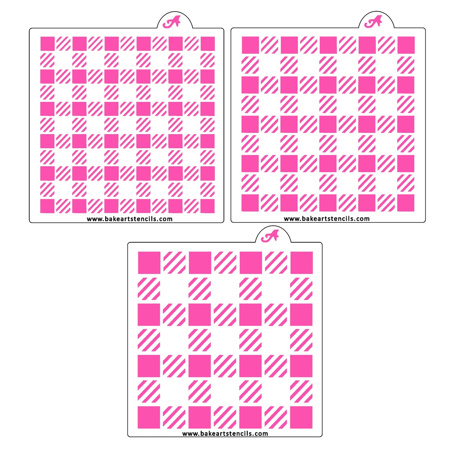 Large Buffalo Plaid Stencil