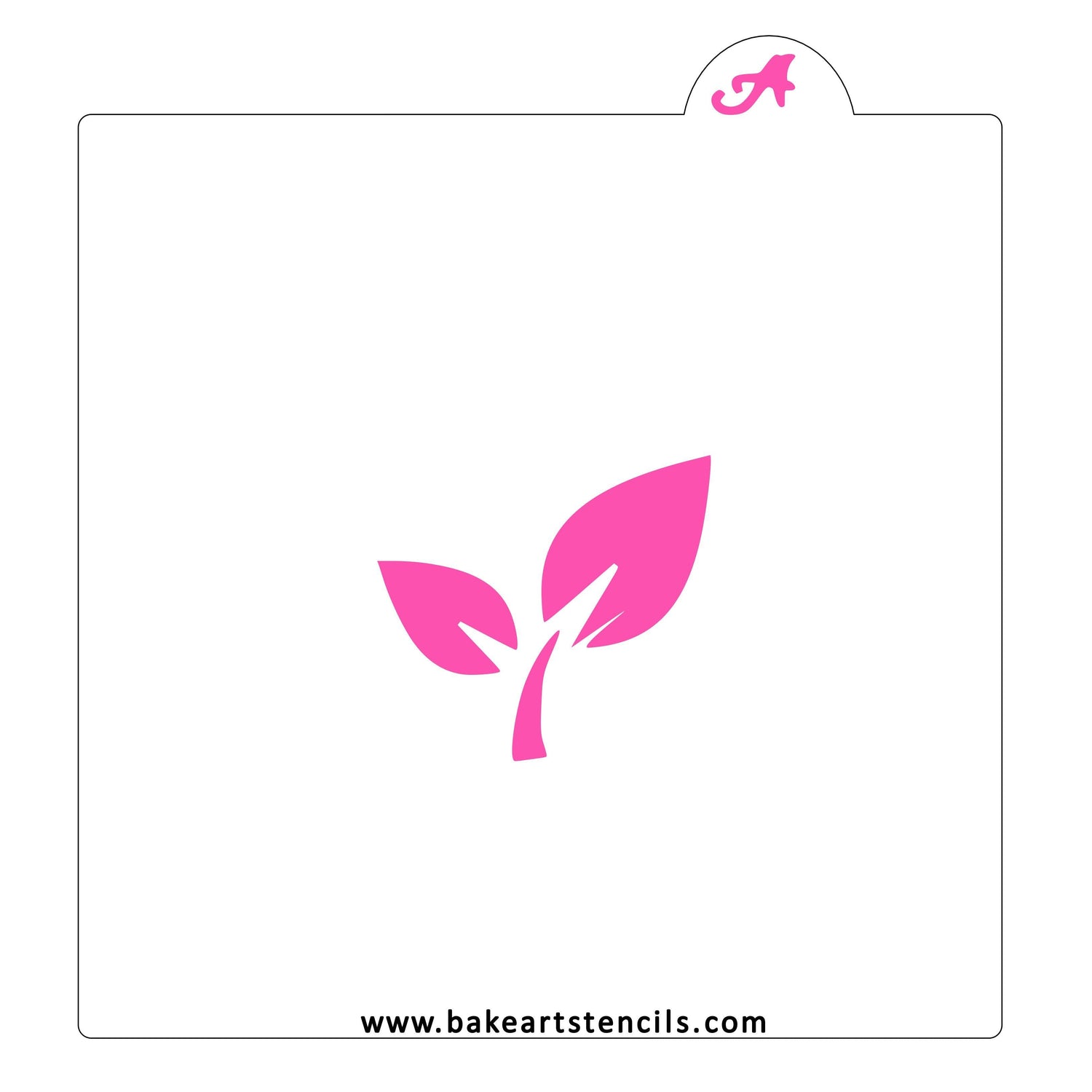 Leaf Sprout Cookie Stencil
