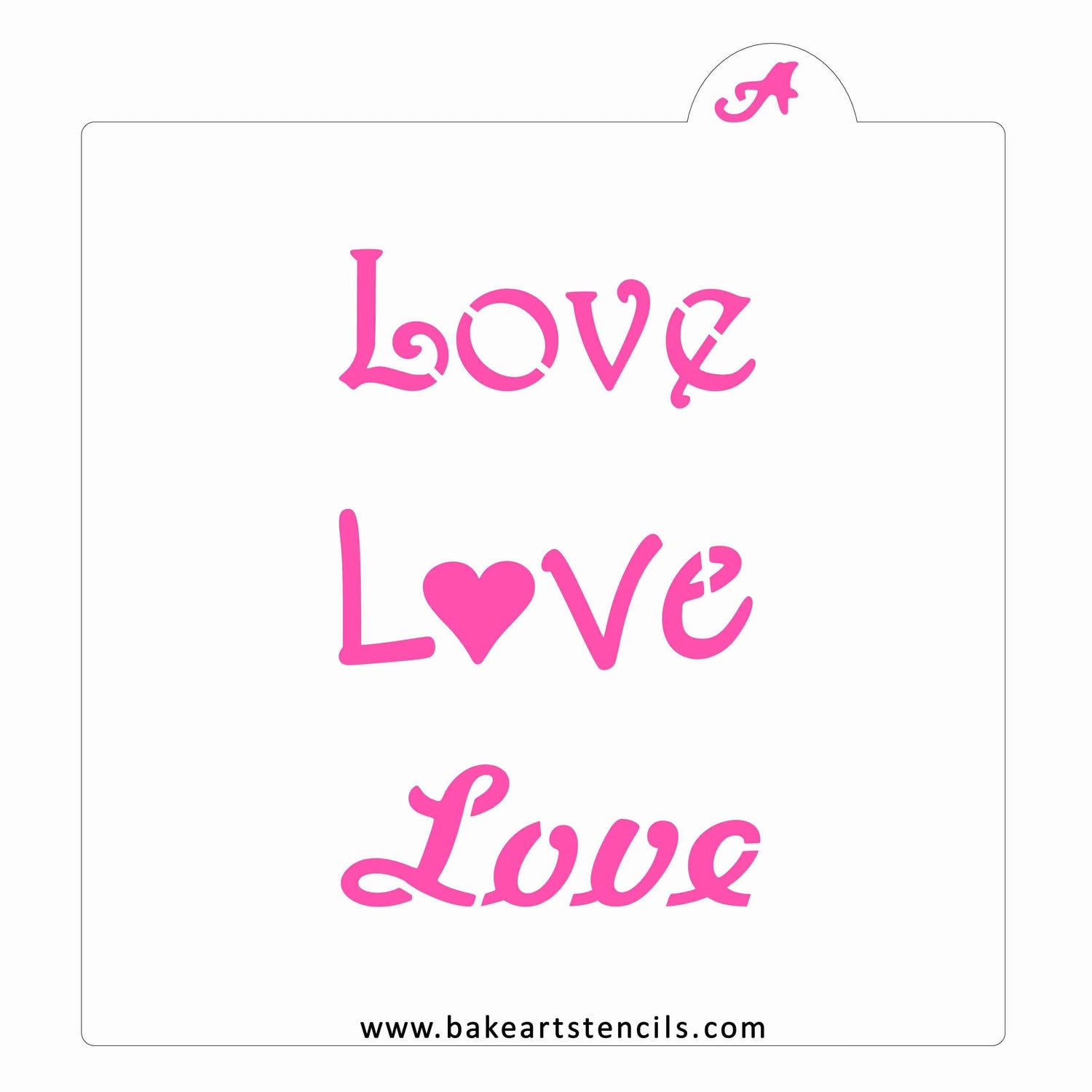 Love Bundle Cookie Stencil