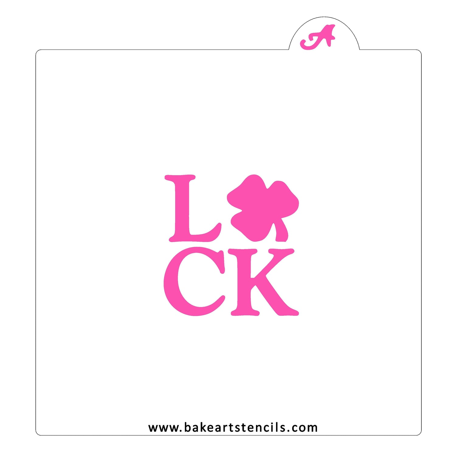 Luck Shamrock Cookie Stencil