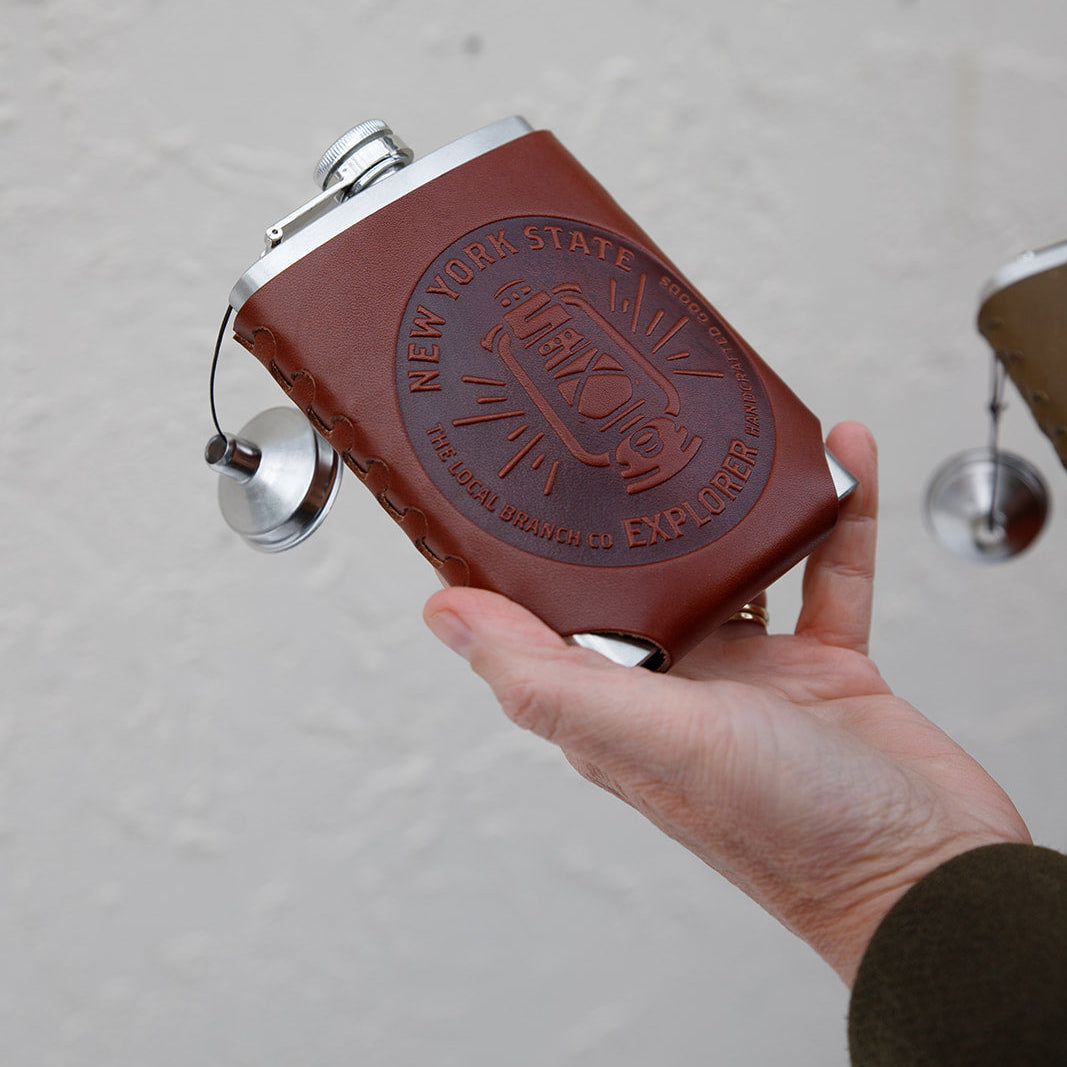 Leather Wrapped Flask