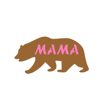 Mama Bear Cookie Stencil