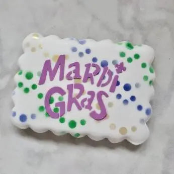 Mardi Gras Cookie Stencil