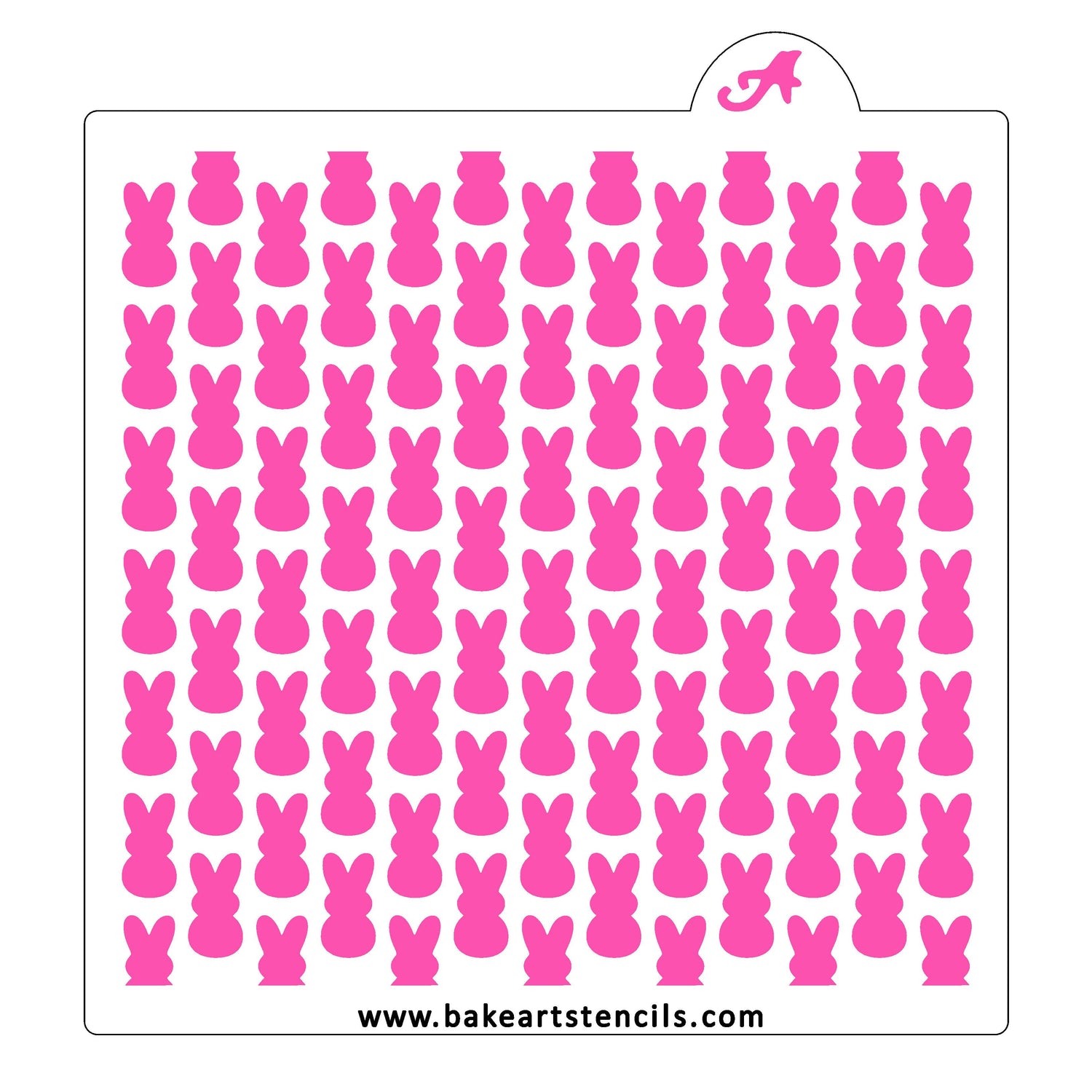Marshmallow Bunnies Cookie Stencil