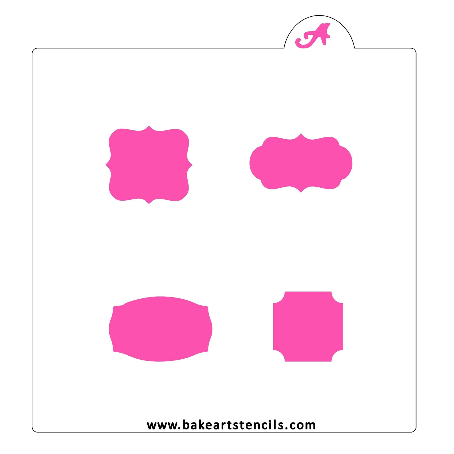 Mini Plaque Shape Creators Stencil