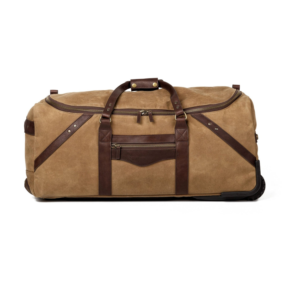 Campaign Waxed Canvas Large Wheeled Duffle Bag