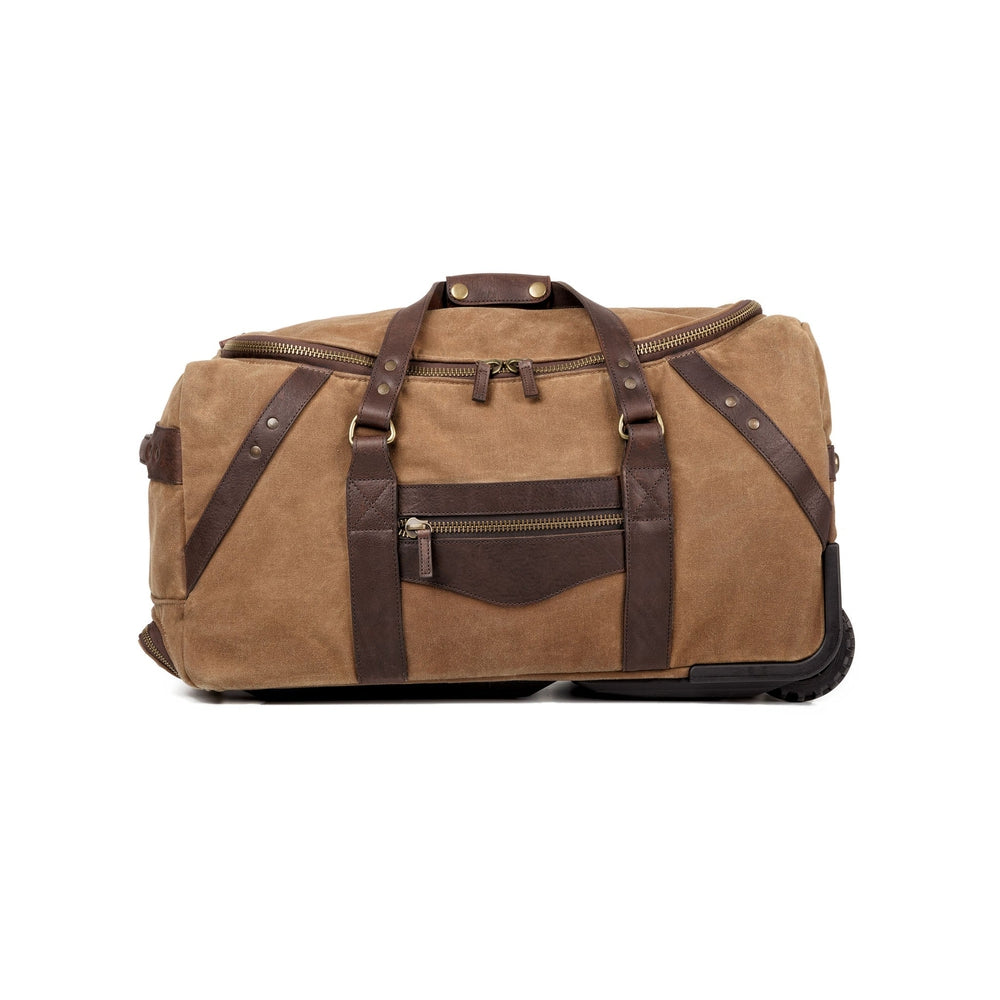 Campaign Waxed Canvas Wheeled Carry-On Duffle Bag