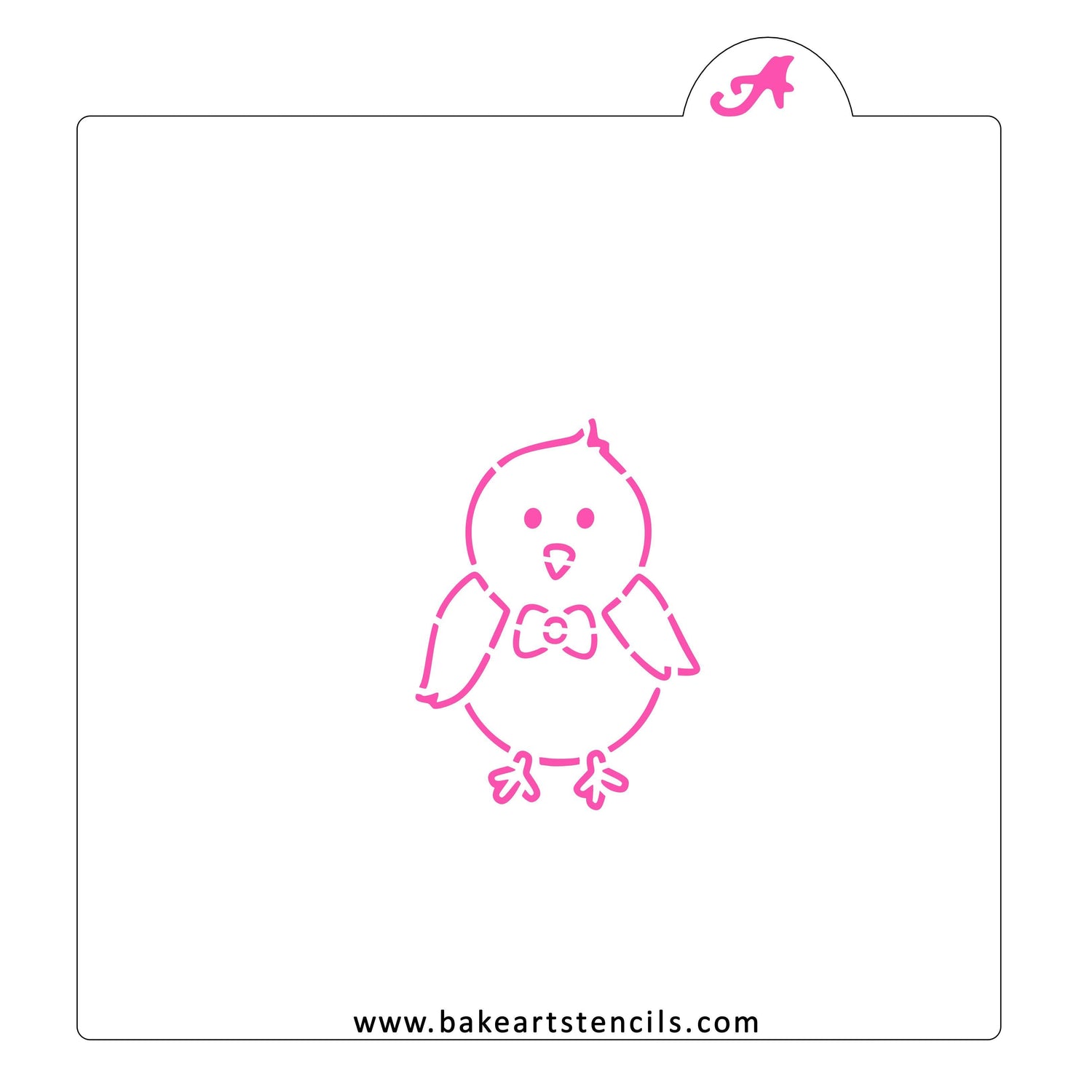 Mister Chick PYO Cookie Stencil