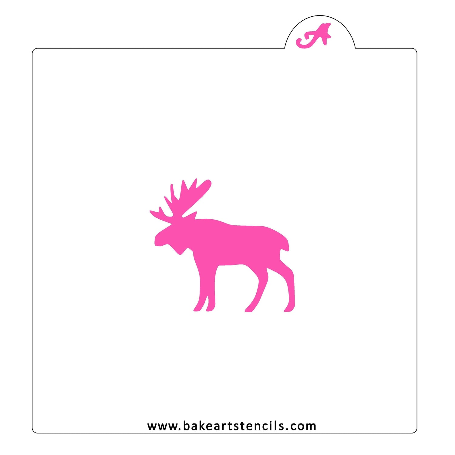Moose Cookie Stencil