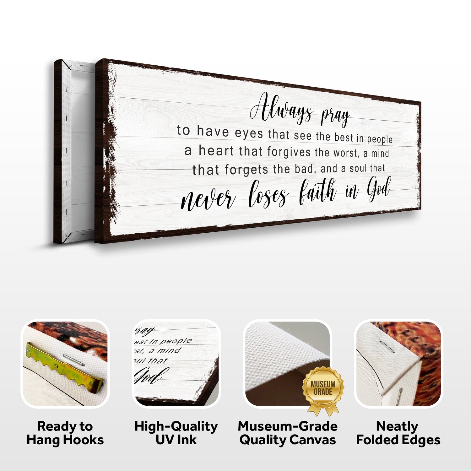 Never Lose Faith In God Sign