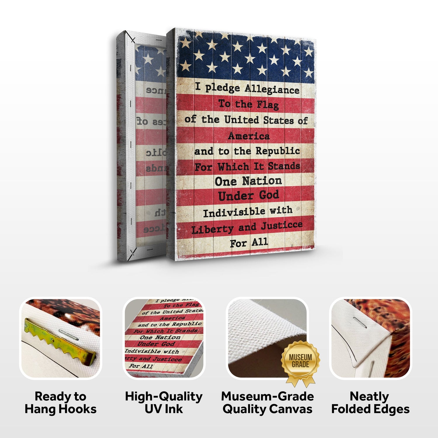 America Pledge Allegiance Sign
