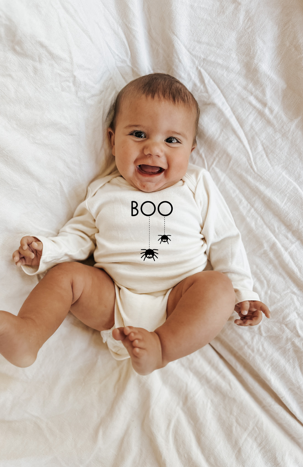 Boo Organic Bodysuit Long Sleeve by Tenth & Pine, product image 2