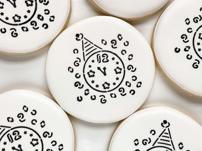 New Years Clock PYO Stencil