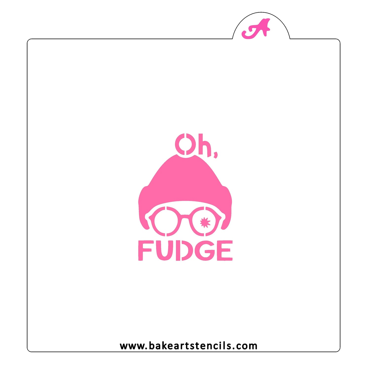 Oh Fudge Cookie Stencil