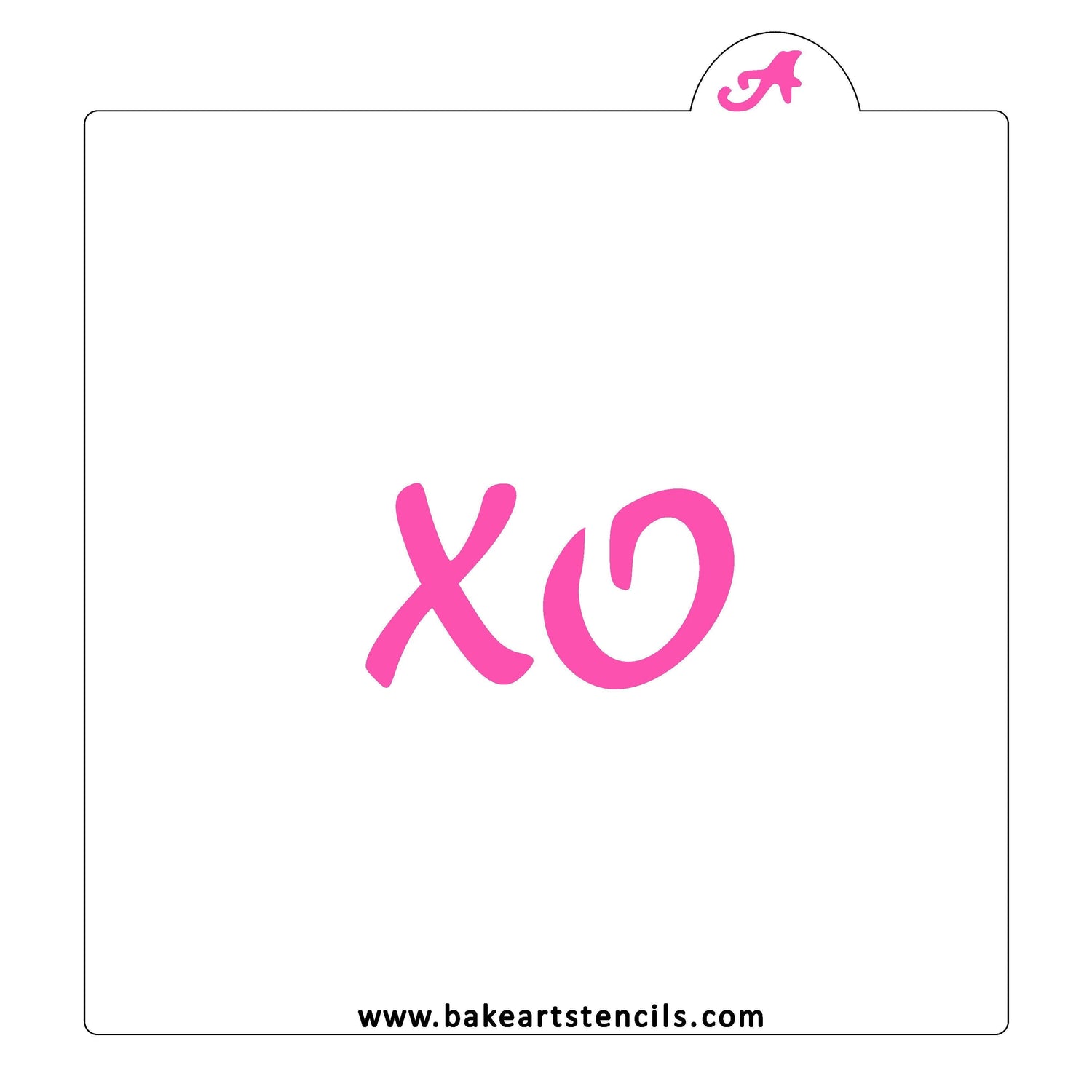 One XO Cookie Stencil