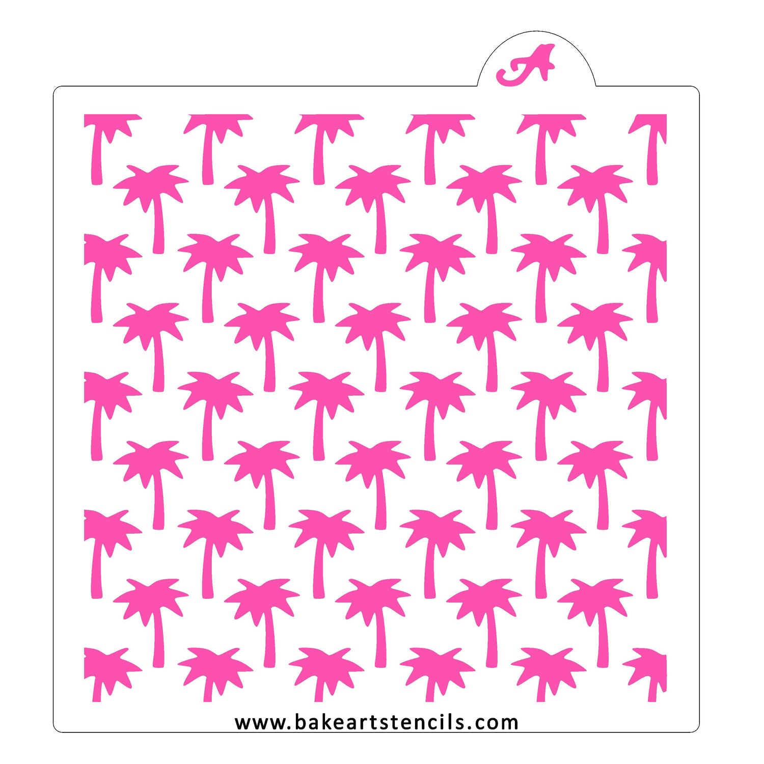 Palm Tree Pattern Stencil