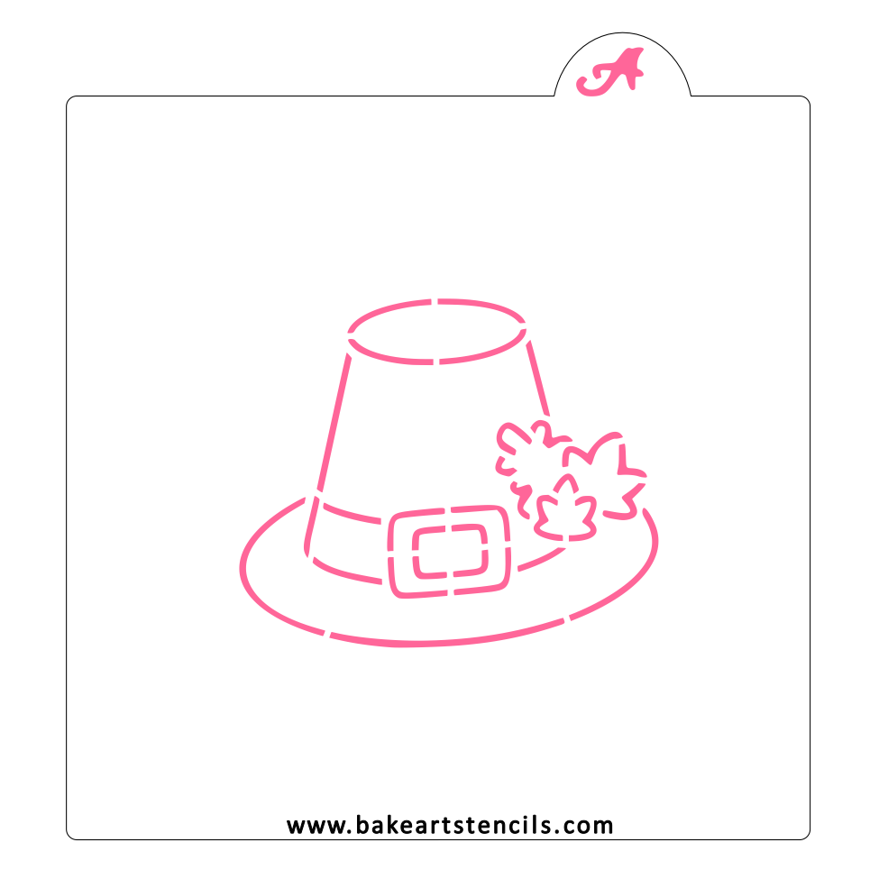 Pilgrim Hat PYO Cookie Stencil