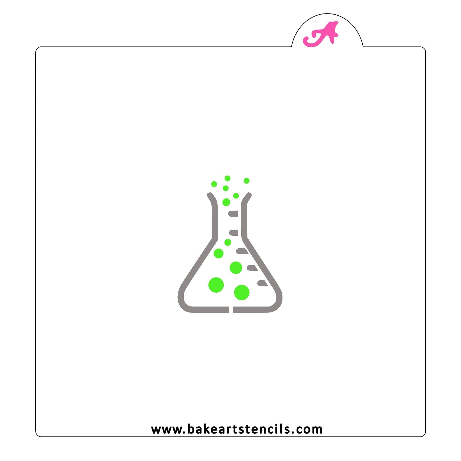 Potion Beaker Cookie Stencil