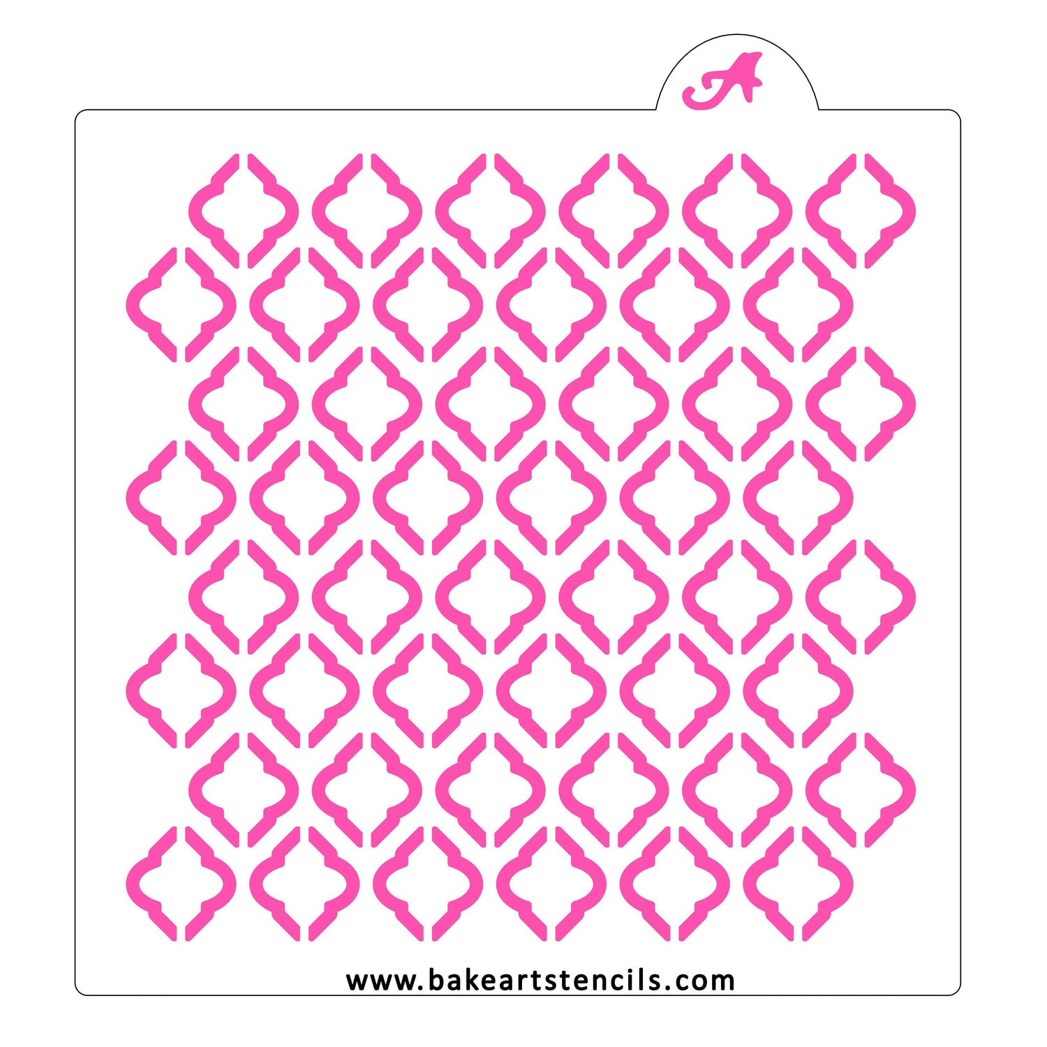 Quatrefoil Small Pattern Stencil
