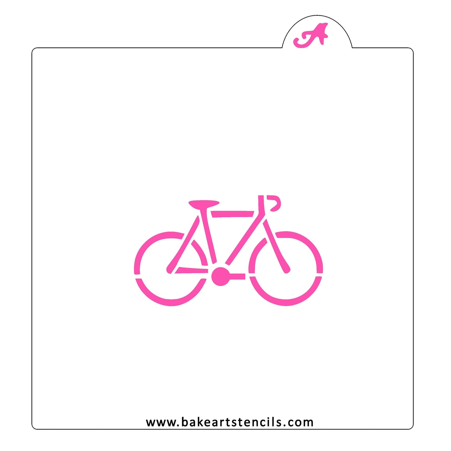 Racing Bike Cookie Stencil