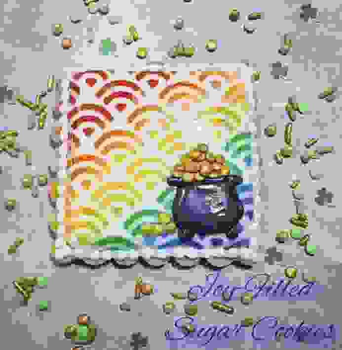 Rainbow Pattern Cookie Stencil