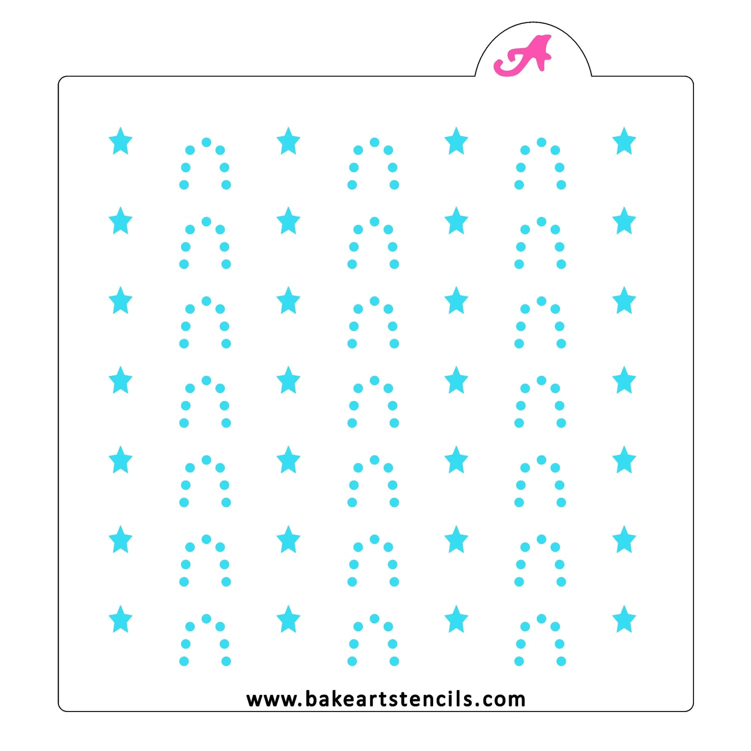 Rainbows and Stars Cookie Stencil Set