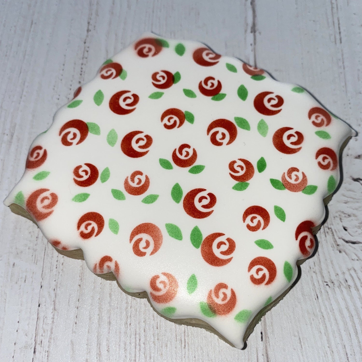 Rosy Rosebuds Cookie Stencil