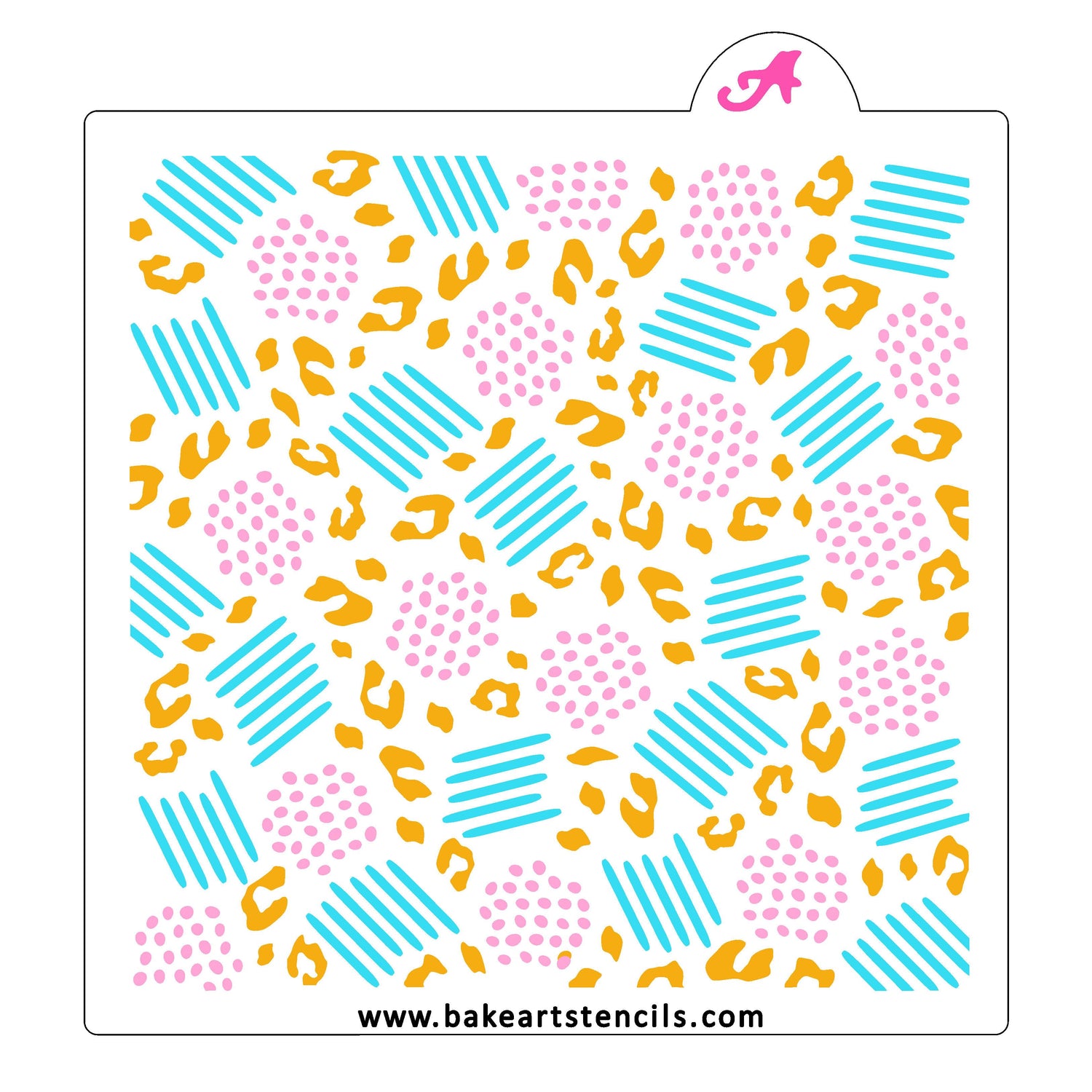 Safari Abstract Pattern Cookie Stencil