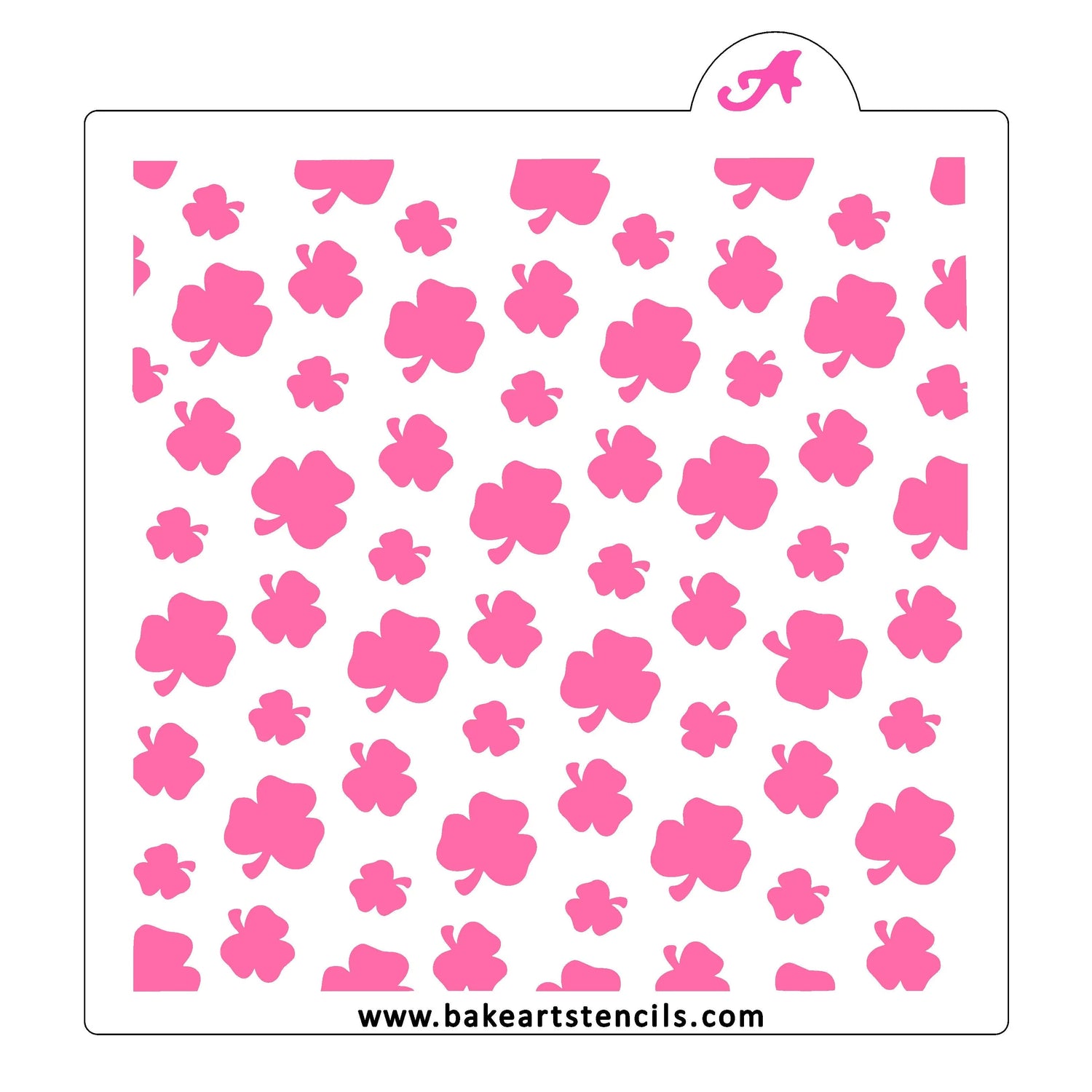 Shamrock Confetti Pattern Stencil