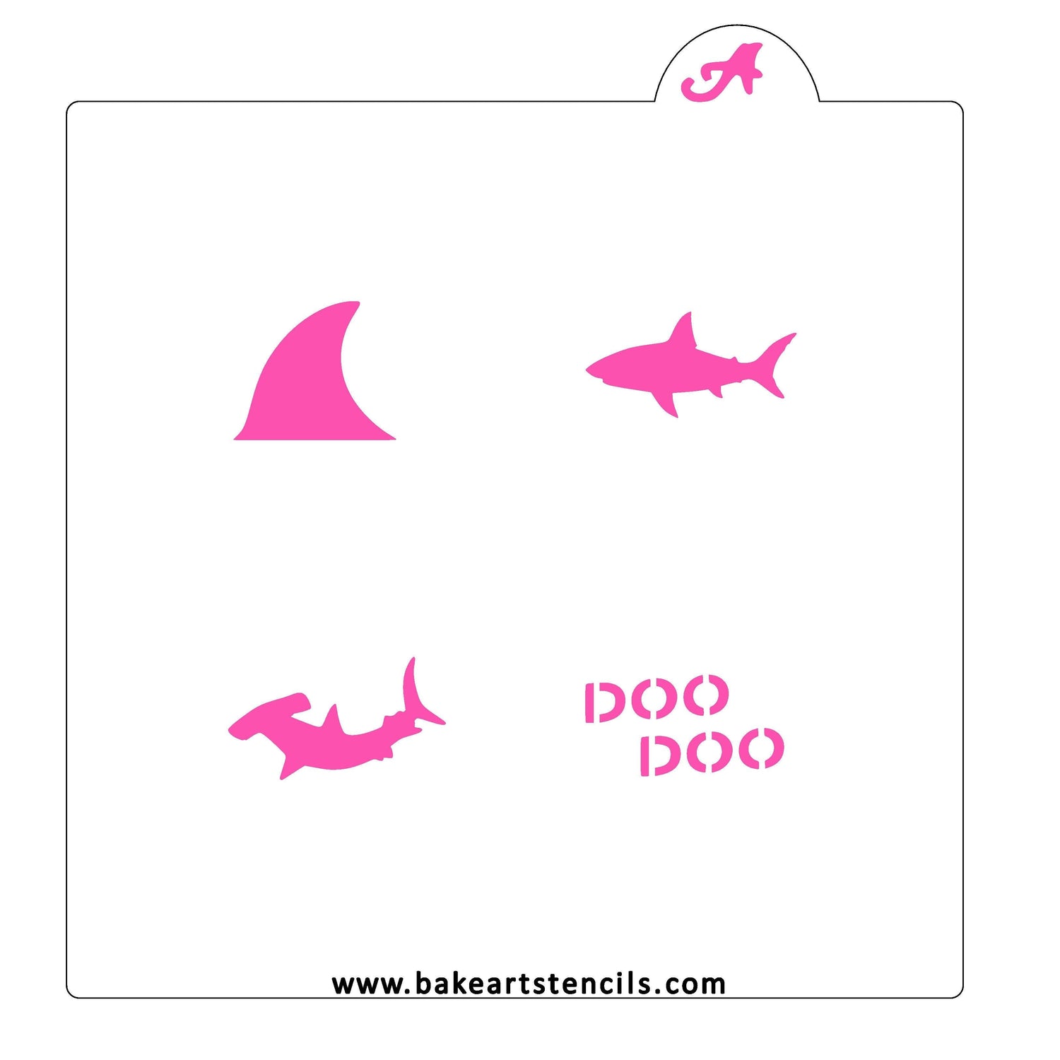 Sharks Themed Oreo Stencil