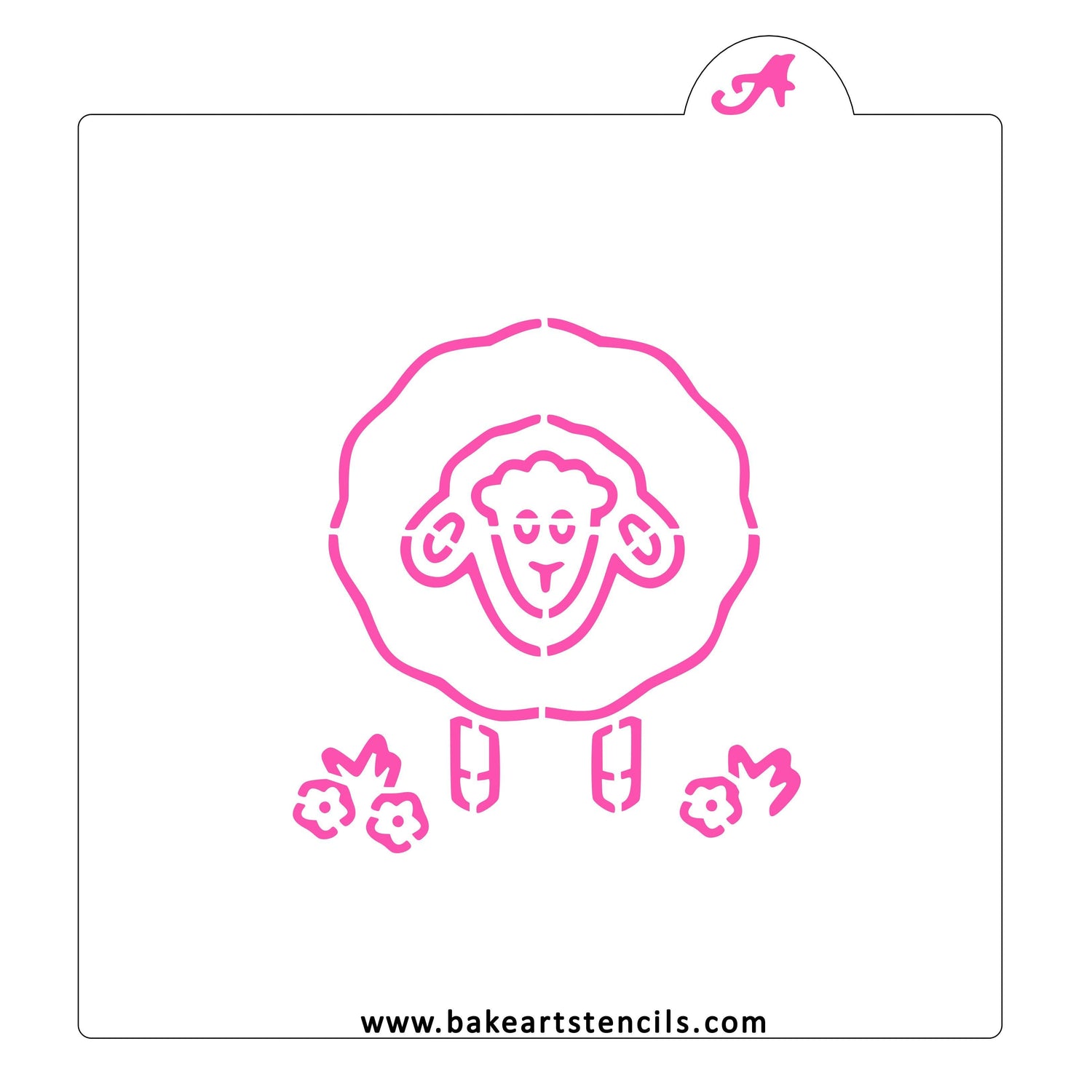 Sheep PYO Cookie Stencil