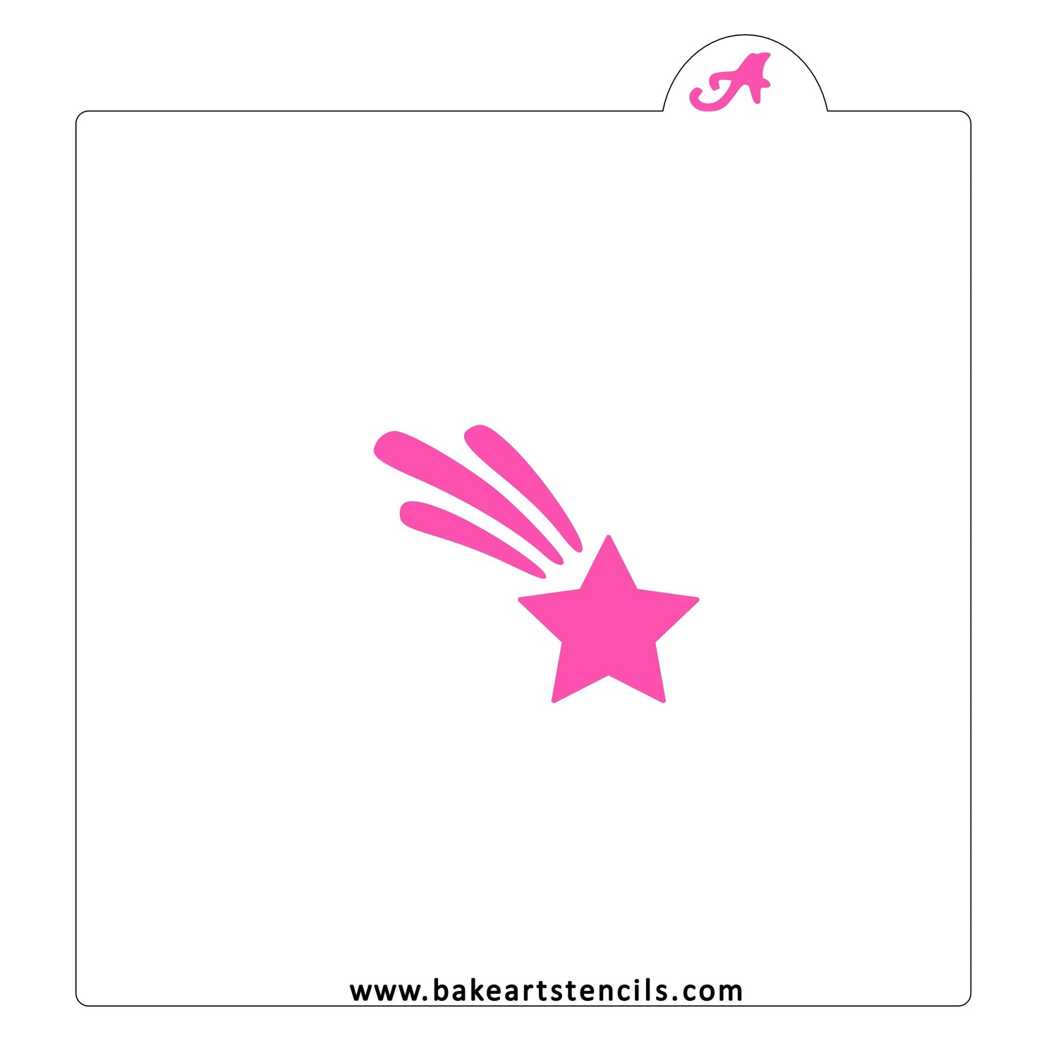 Shining Star Cookie Stencil