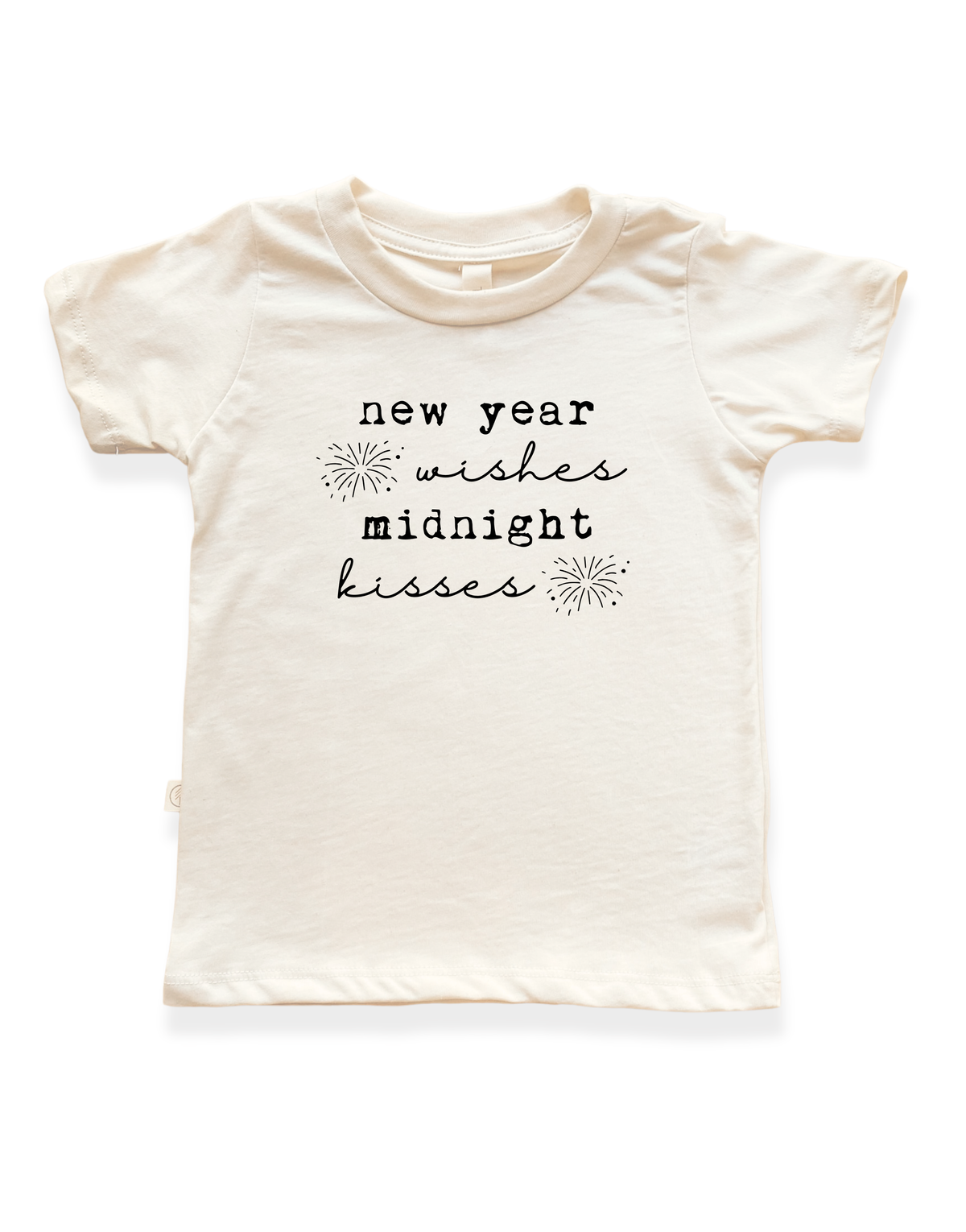 New Year Wishes Organic Kids T-Shirt by Tenth & Pine