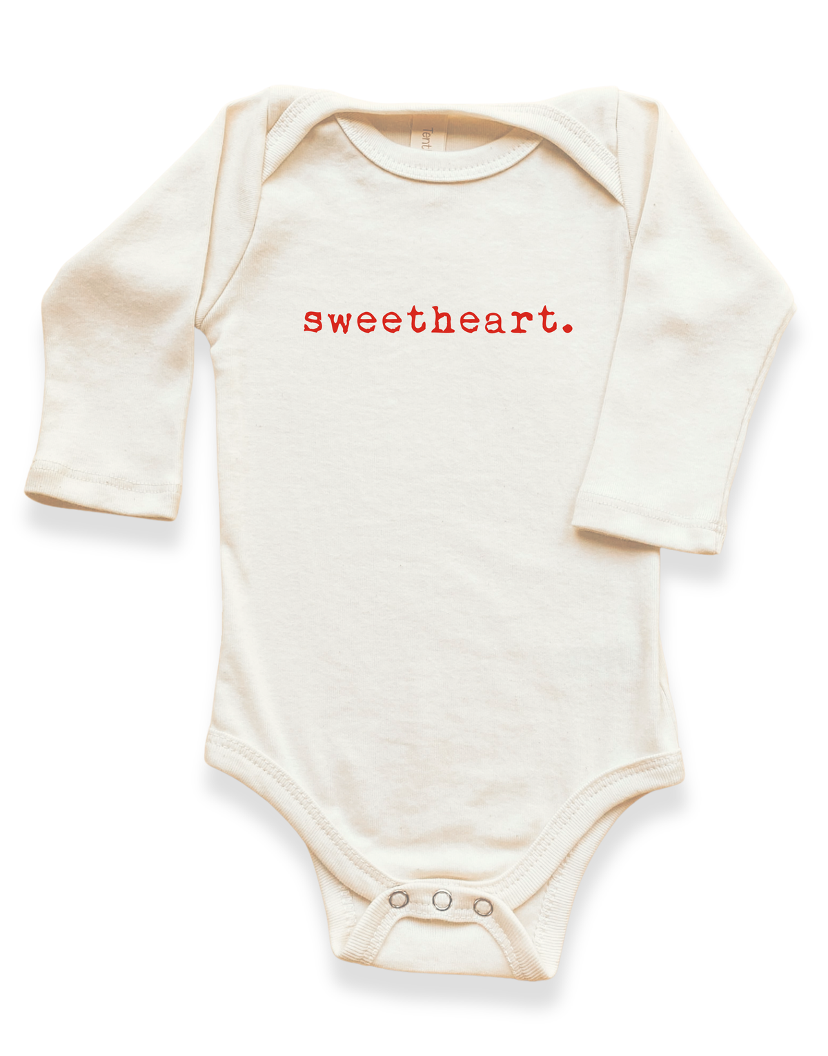 Sweetheart Organic Baby Bodysuit Long Sleeve by Tenth & Pine