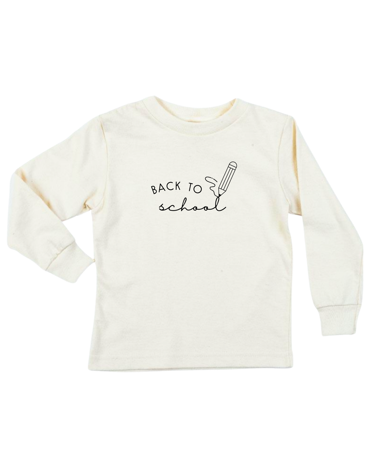 Back To School Organic Kids T-Shirt Long Sleeve by Tenth & Pine