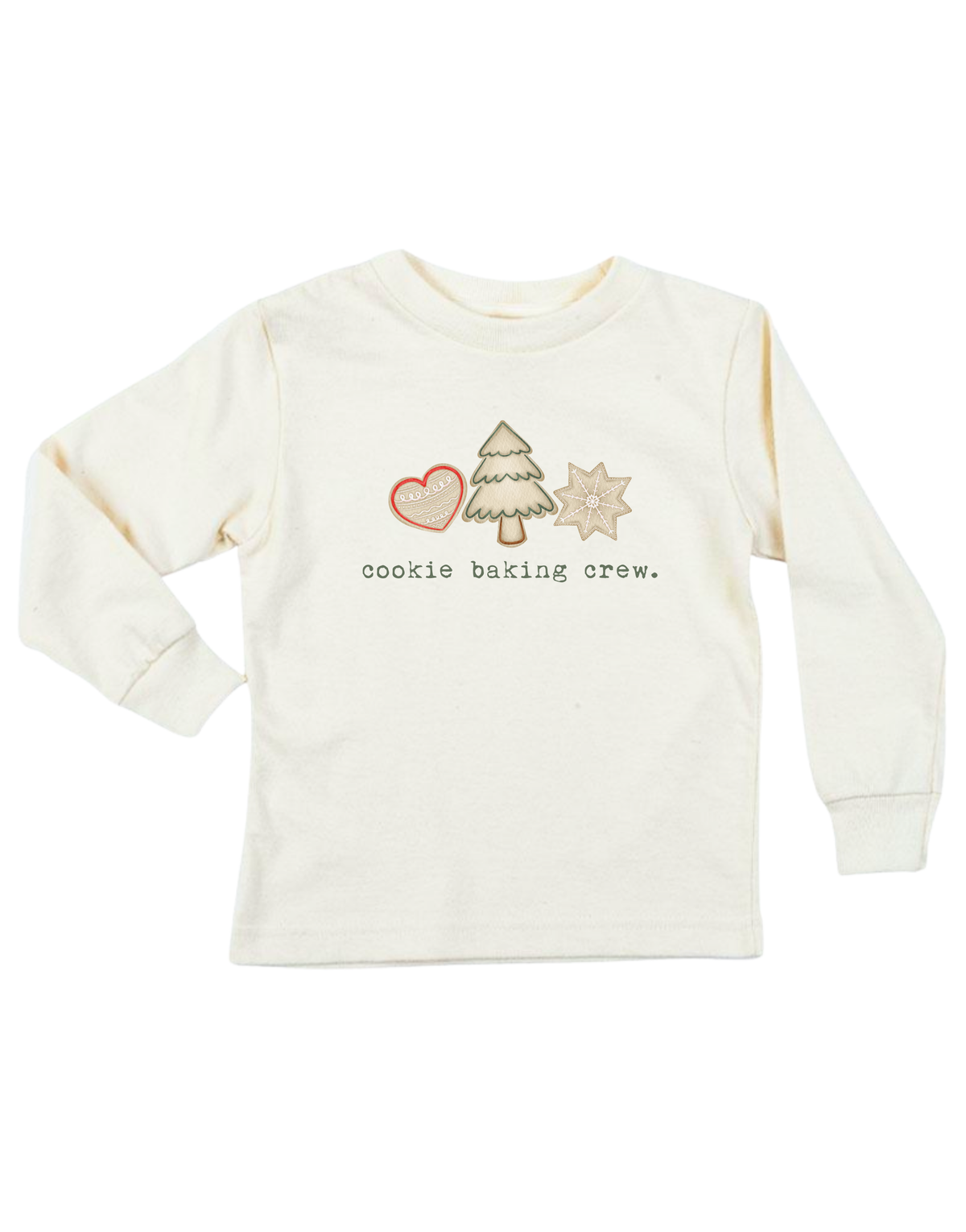 Cookie Baking Crew Organic Kids T-Shirt Long Sleeve by Tenth & Pine