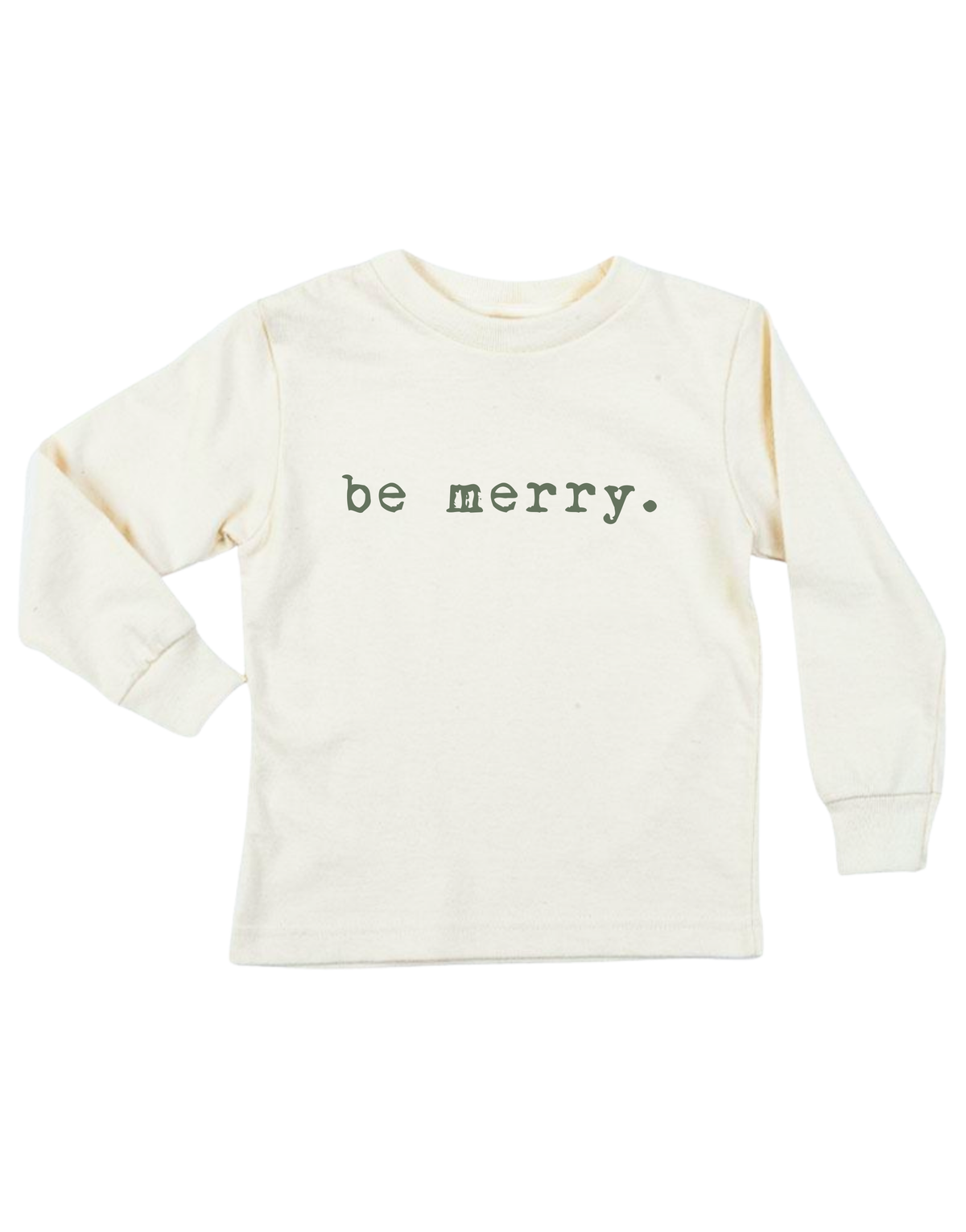 Be Merry Organic Kids T-Shirt Long Sleeve by Tenth & Pine