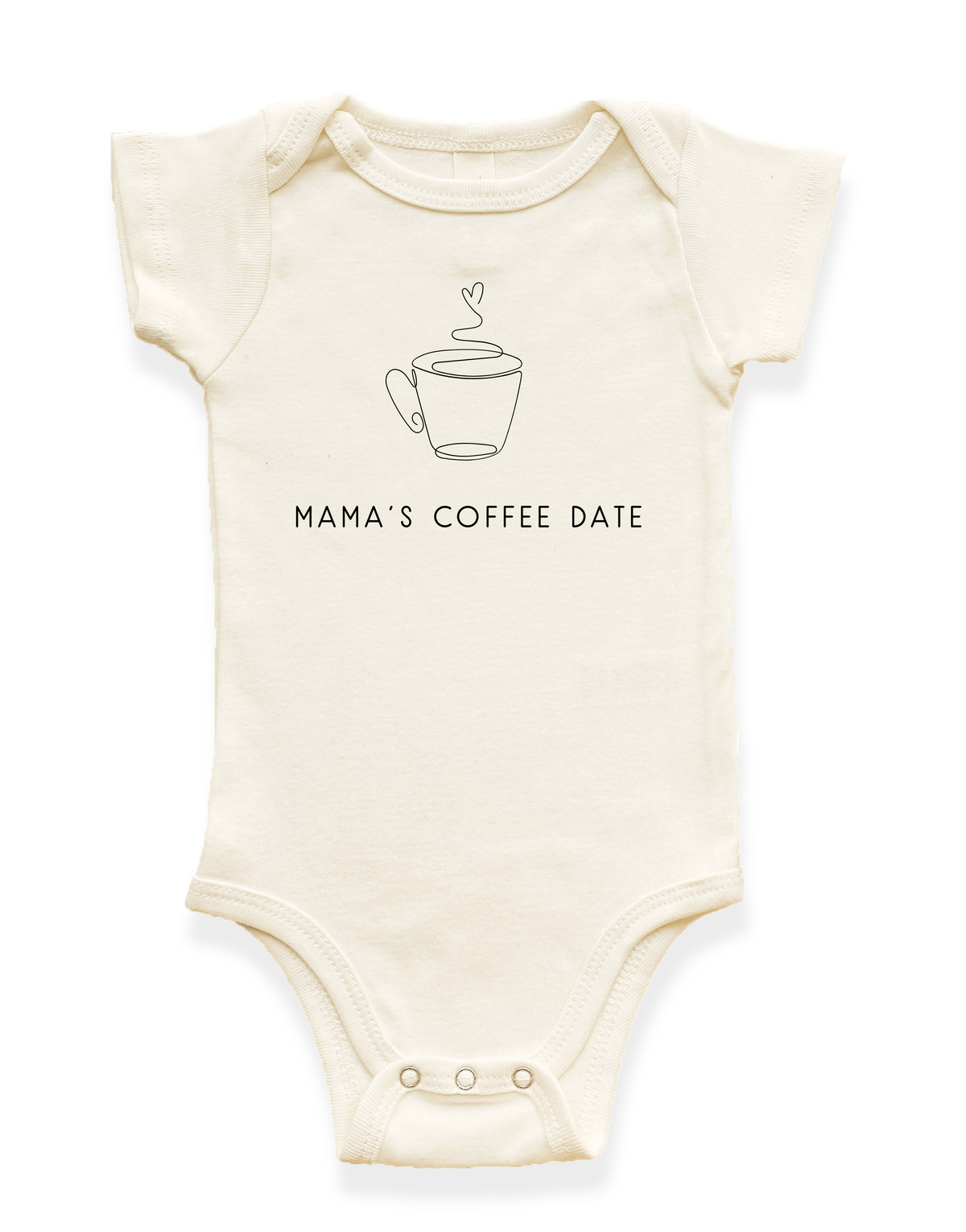Mama's Coffee Date Organic Baby Bodysuit by Tenth & Pine