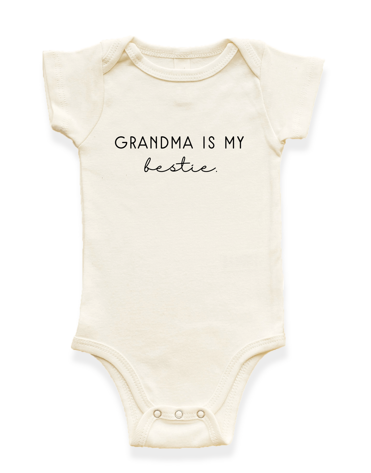 Grandma is my Bestie Organic Baby Bodysuit by Tenth & Pine