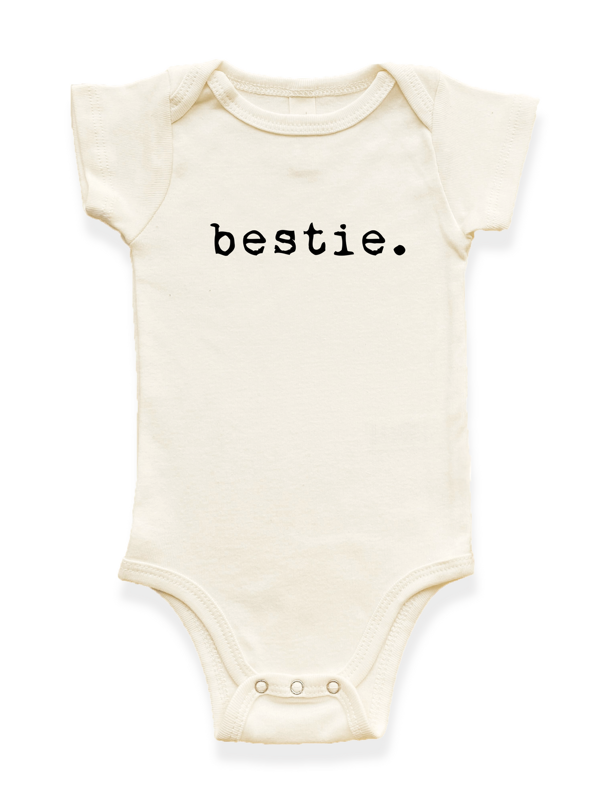 Bestie Organic Cotton Baby Bodysuit Short Sleeve by Tenth & Pine