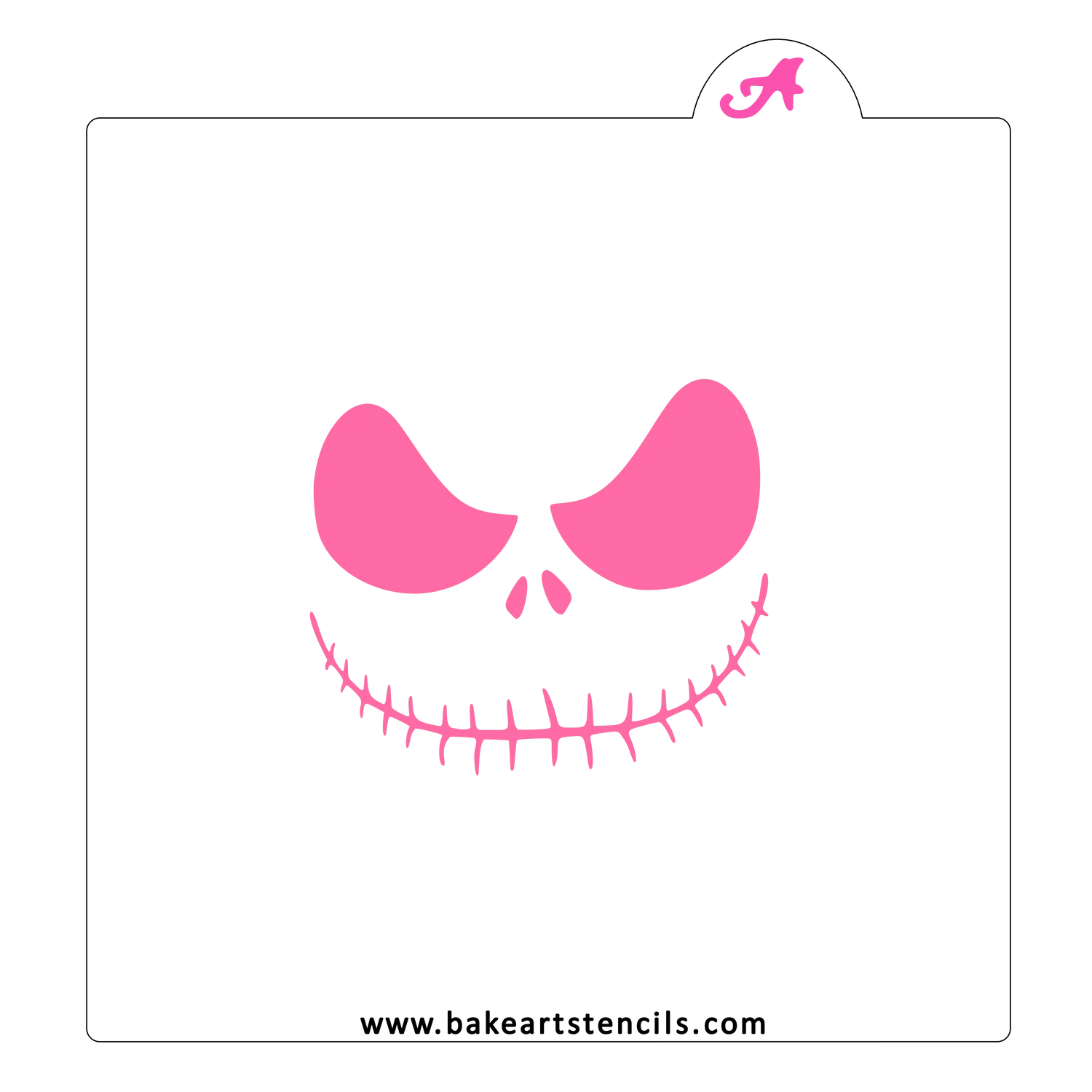 Skeleton Face Cookie Stencil