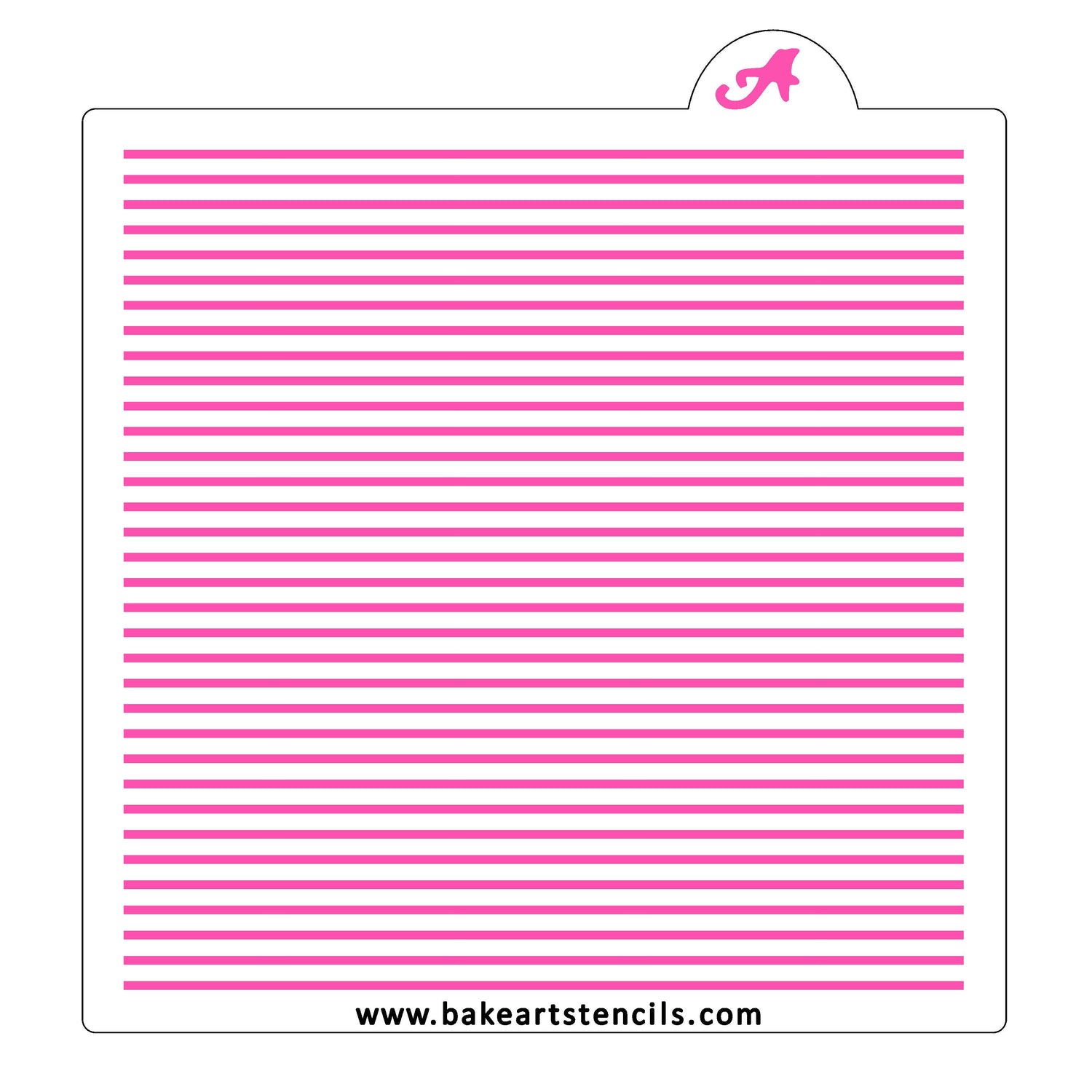 Skinny Stripes Cookie Stencil