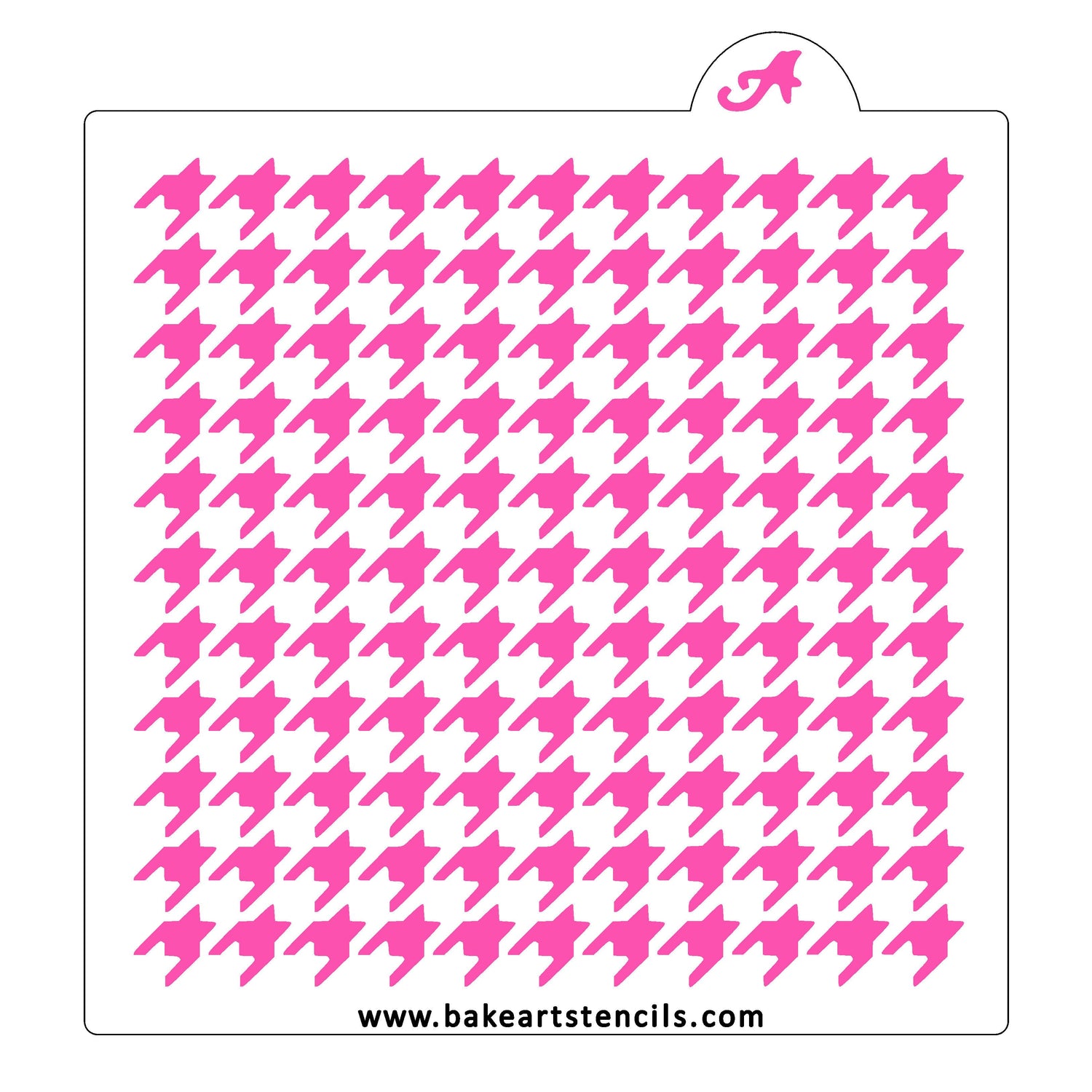 Small Houndstooth Pattern Stencil