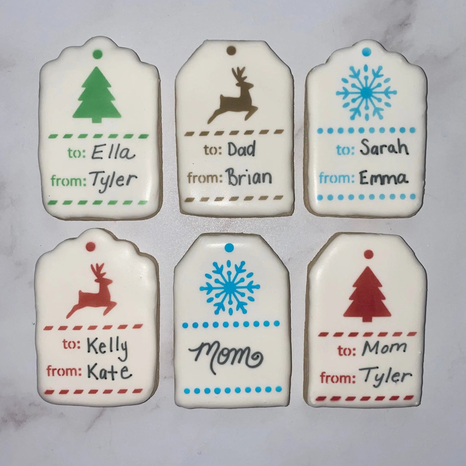Snowflake Gift Tag Cookie Stencil