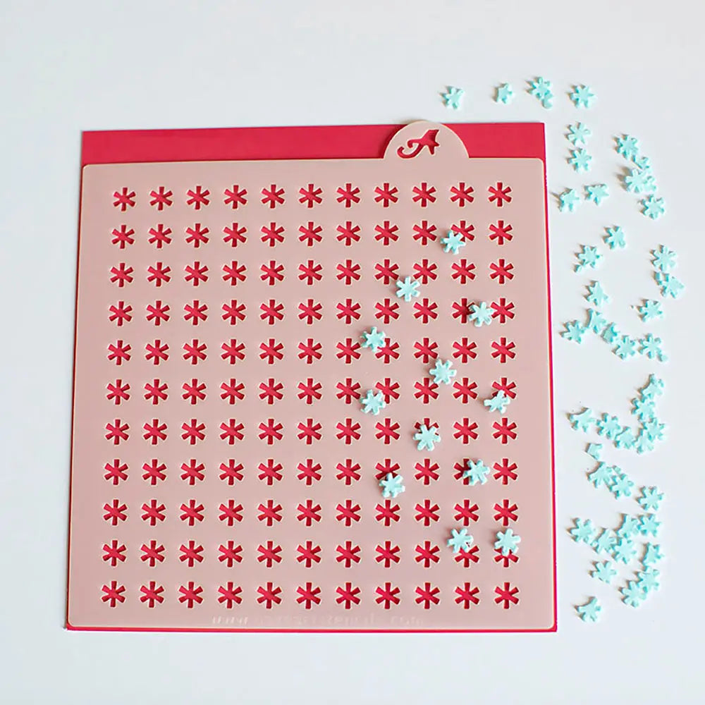 Snowflake Sprinkles Stencil