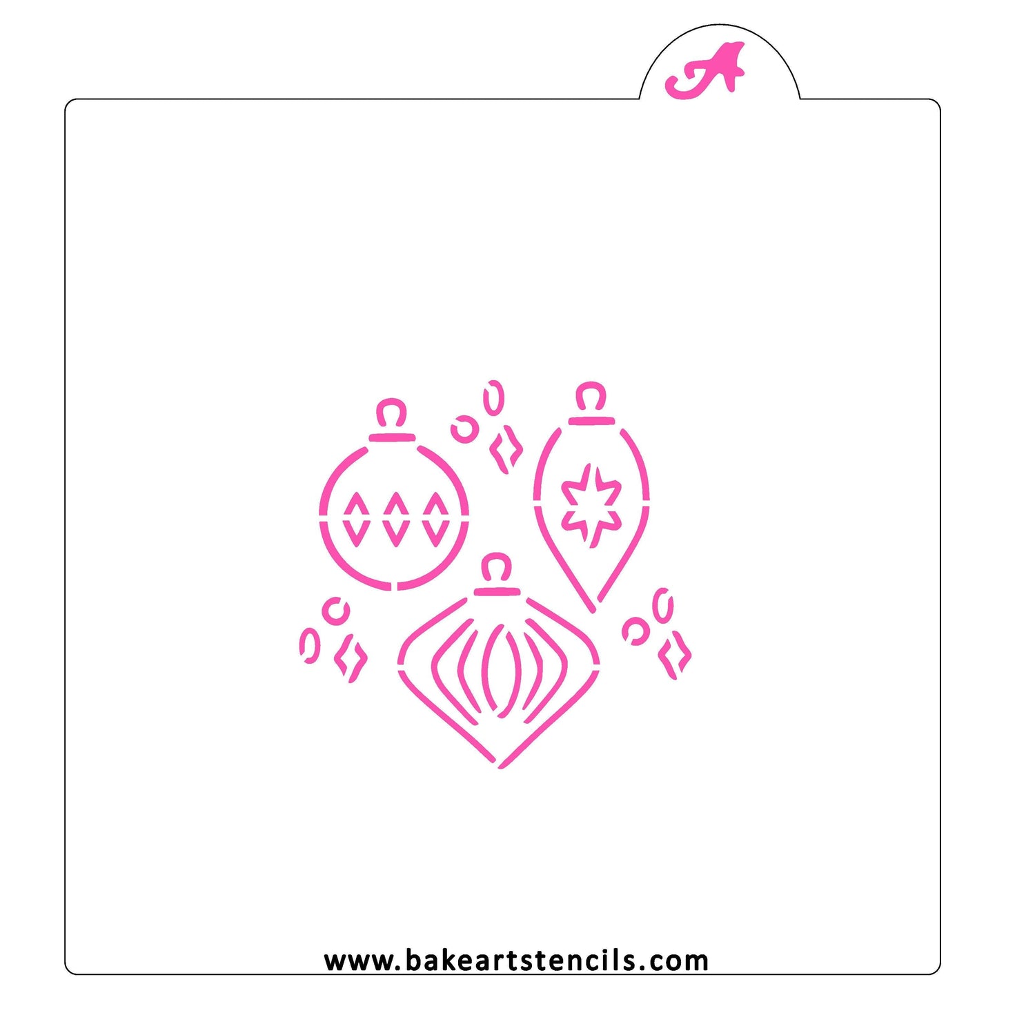 Sparkling Ornaments PYO Cookie Stencil