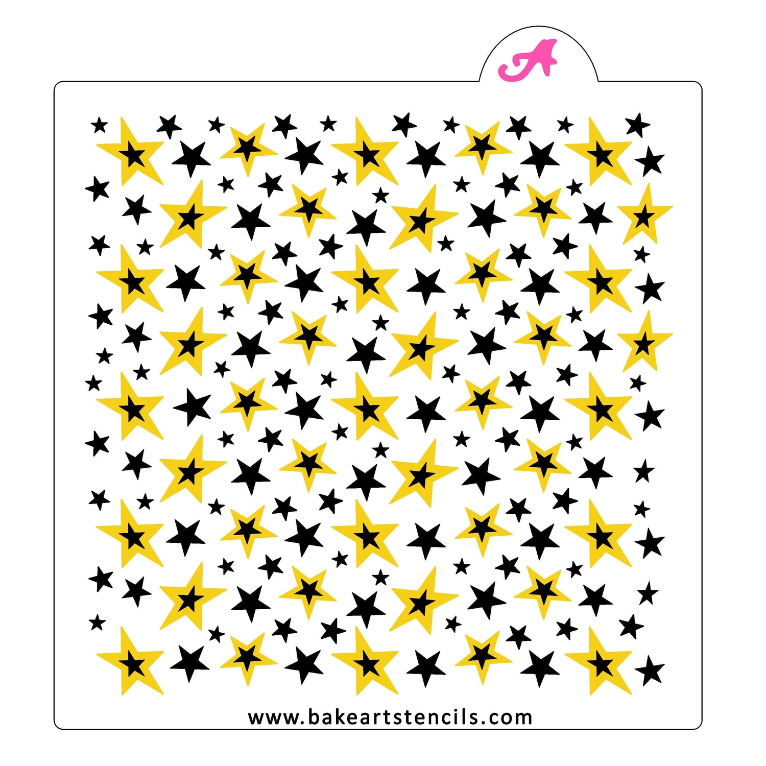 Stacked Stars Pattern Stencil Set