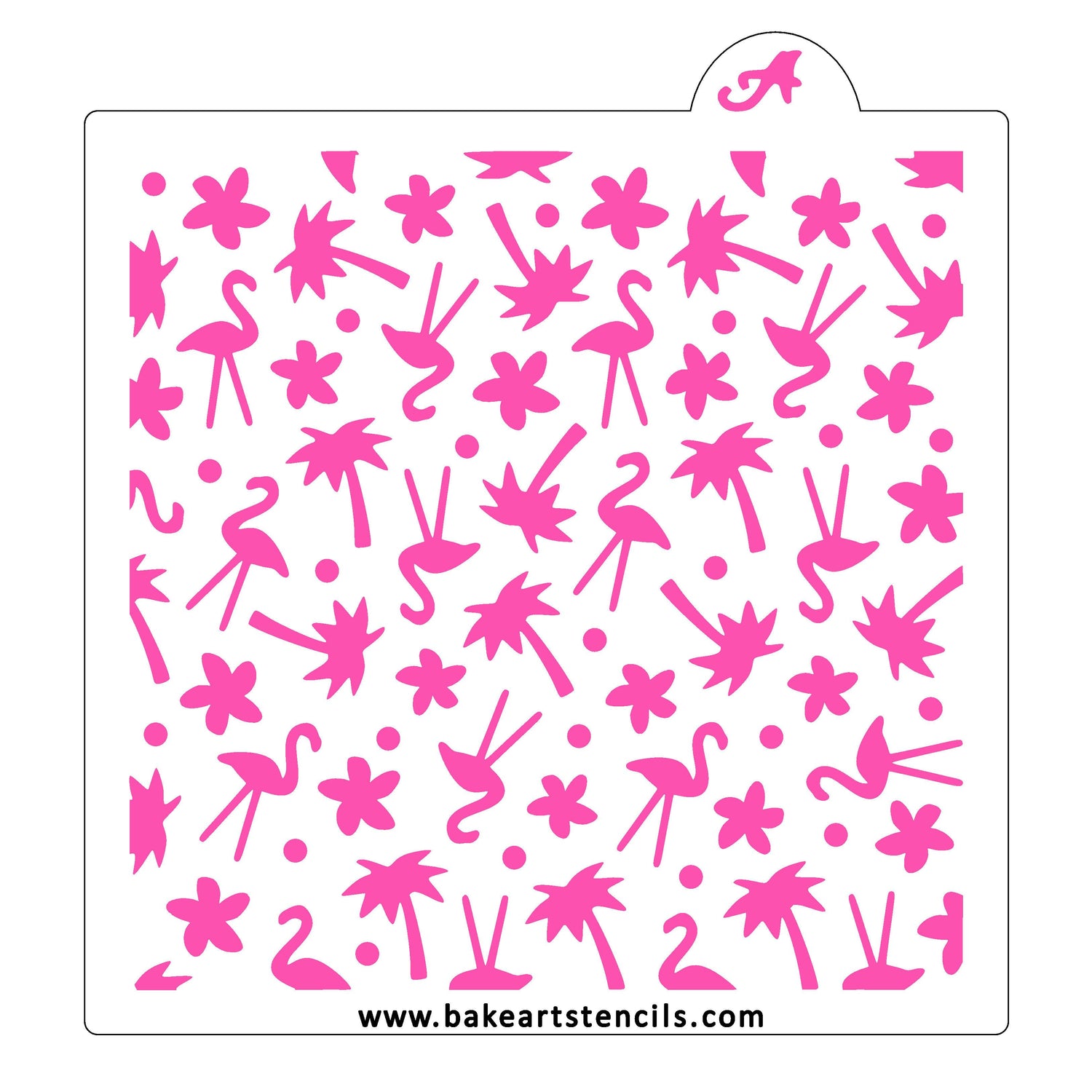 Summer Confetti Pattern Stencil