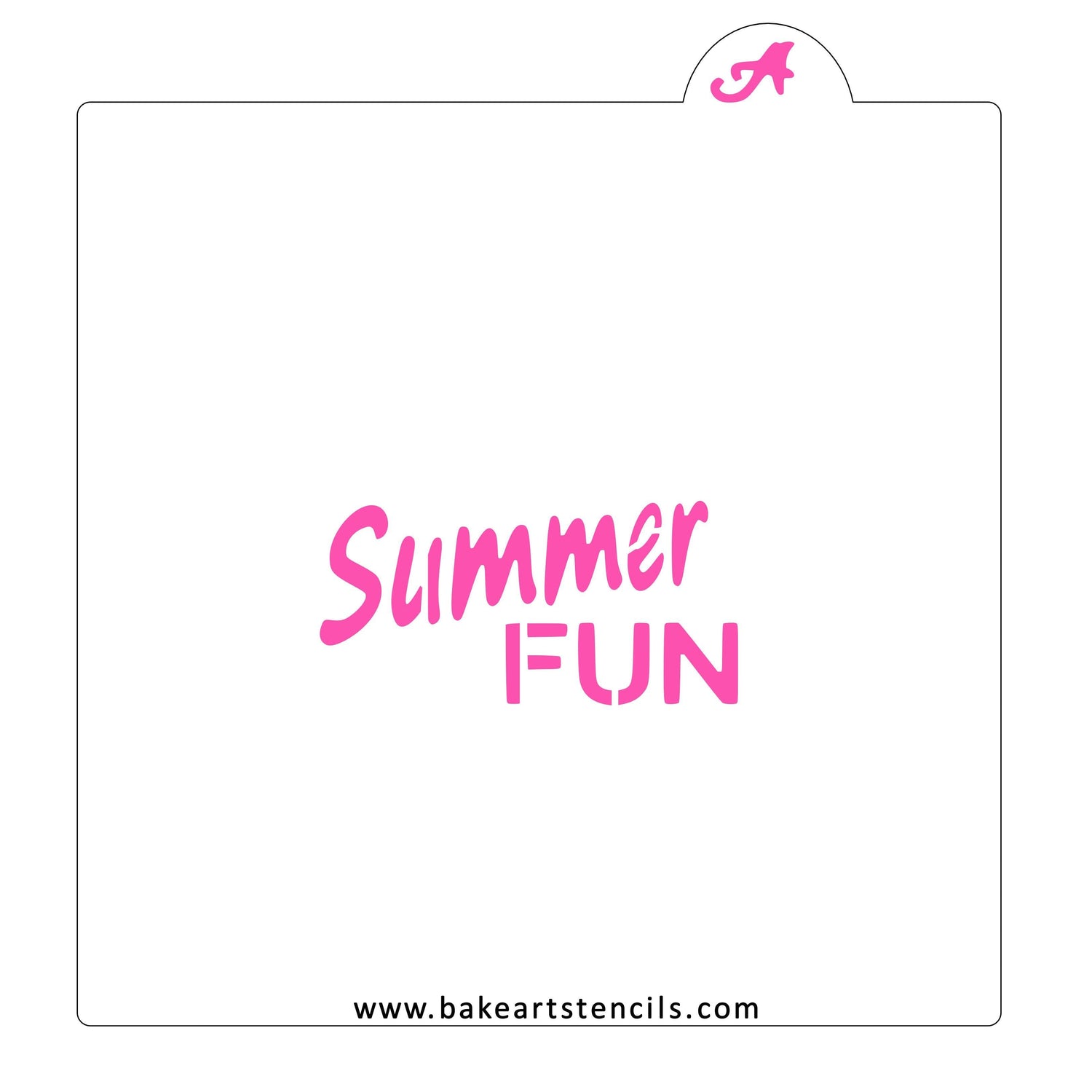Summer Fun Cookie Stencil